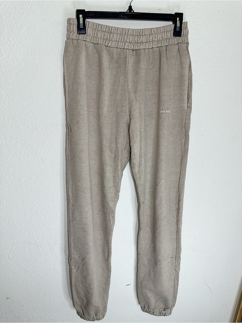 Unlabeled The Brand Cotton Terry Jogger Sweatpants Brown Size Large 31" Inseam